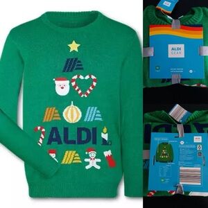 Aldi 2024 limited edition Christmas’s holiday sweater ugly sweater UNISEX MEDIUM
